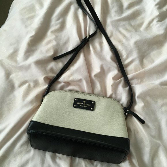 kate spade colorblock white/cream black crossbody bag purse *PLEASE READ* - Picture 1 of 11